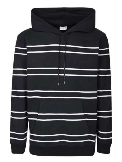Saint Laurent Sweatshirts In Black