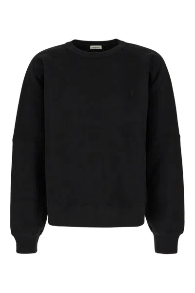 Saint Laurent Sweatshirts In Black