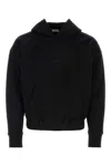 Saint Laurent Black Cotton Sweatshirt In Black