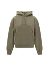 Saint Laurent Brode Hoodie In Brown