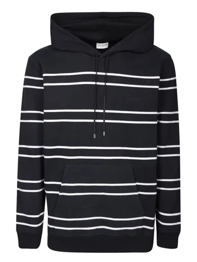 Saint Laurent Sweatshirts In Stripped