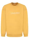 Saint Laurent Men's Sweatshirt With Logo In Yellow