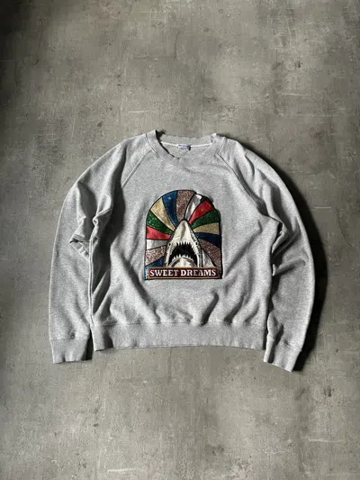 Pre-owned Saint Laurent Sweet Dreams Shark Grey Sweatshirt In Gray