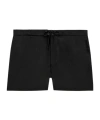 Saint Laurent Waist Drawstring Swim Shorts In Black
