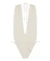 Saint Laurent Nylon Blend One Piece Swimsuit