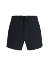 Saint Laurent Logoed Swimshorts In Black