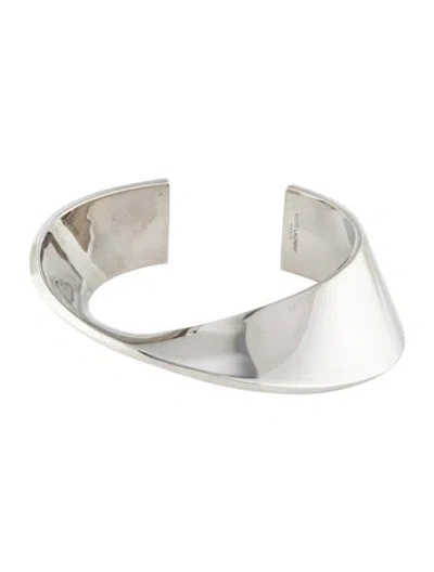 Pre-owned Saint Laurent Swirl Open-cuff Bracelet, 8" In Multi