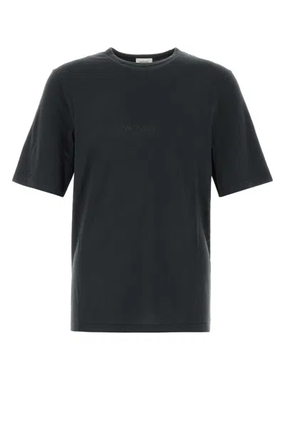 Saint Laurent T Shirt Col Rond Man In Black