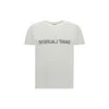 Saint Laurent Reverse Logo T-shirt 'naturel/noir'