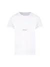 Saint Laurent Logo-print Cotton T-shirt In White