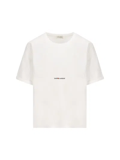 Saint Laurent T-shirt And Polo Shirt In White