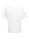 Saint Laurent White T-shirt With Logo Patch In Blanc