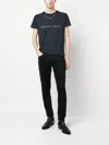 Saint Laurent Reverse Logo T-shirt In Multi