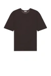 Saint Laurent Cotton T-shirt In Cacao