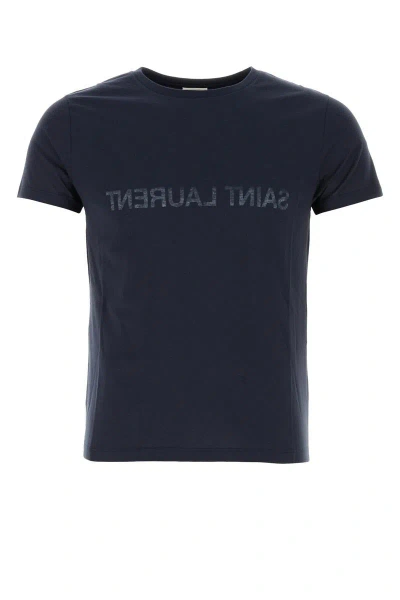 Saint Laurent T-shirt In Blue