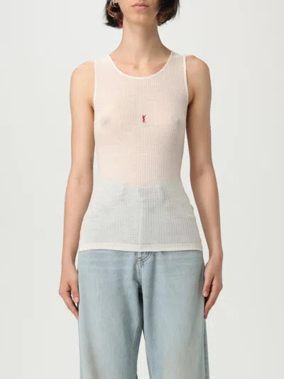 Saint Laurent T-shirt  Woman In Neutral
