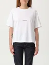 Saint Laurent Cotton Crew-neck T-shirt In White