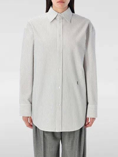 Saint Laurent T-shirt  Donna Colore Bianco In Gray