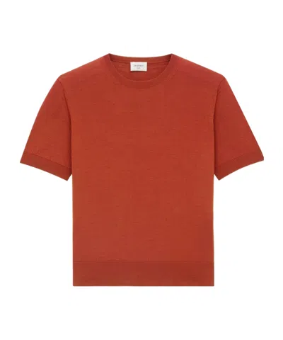 Saint Laurent T-shirt Sweater In Wool