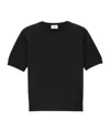 Saint Laurent T-shirt Sweater In Wool In Black