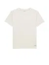 Saint Laurent White T-shirt With Logo Patch In White
