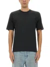 Saint Laurent Men's Piquet Cotton Polo Shirt In Black