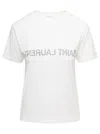 Saint Laurent Reverse Logo T-shirt In White