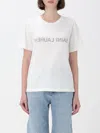 Saint Laurent Reverse Logo-print T-shirt In White