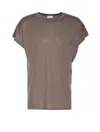 Saint Laurent Crewneck T-shirt With Embroidered Chest Pocket