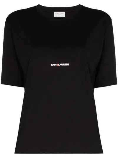 Saint Laurent T-shirts And Polos In Black