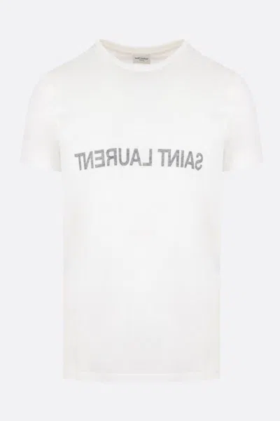 Saint Laurent T-shirts And Polos In White