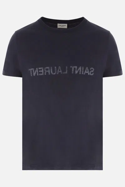 Saint Laurent T-shirts And Polos In Blue