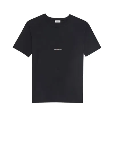 Saint Laurent T-shirts And Polos Black