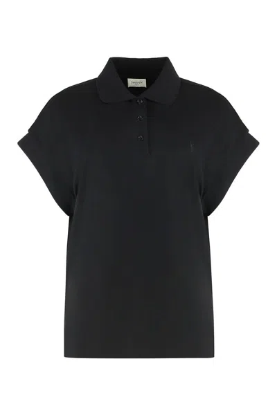 Saint Laurent T-shirts And Polos In Black