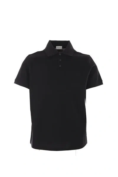 Saint Laurent T-shirts And Polos In Black