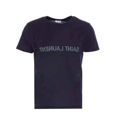 Saint Laurent T-shirts And Polos In Blue