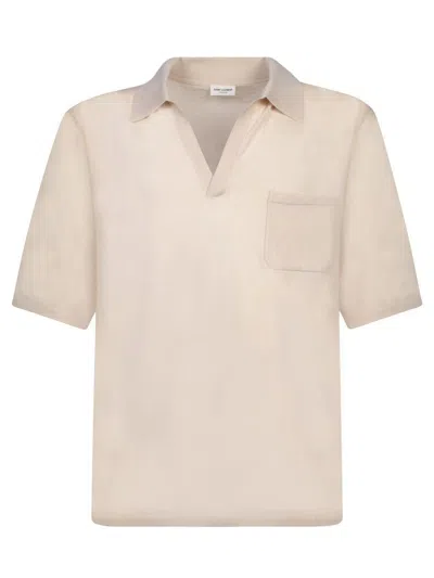 Saint Laurent T-shirts In Beige