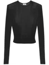 Saint Laurent T-shirts Black In Black
