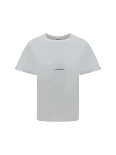 Saint Laurent T-shirts In Blanc
