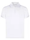 Saint Laurent Cotton Piqué Cassandre Embroidery Polo Shirt Clothing In White