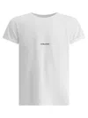 Saint Laurent Logo-print Cotton T-shirt In White