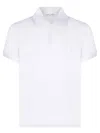 Saint Laurent Cotton Piqué Cassandre Embroidery Polo Shirt Clothing In White