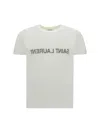 Saint Laurent Natural Black Cotton T-shirts And Polos In White