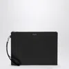 Saint Laurent Tablet Holder In Grain De Poudre In Black
