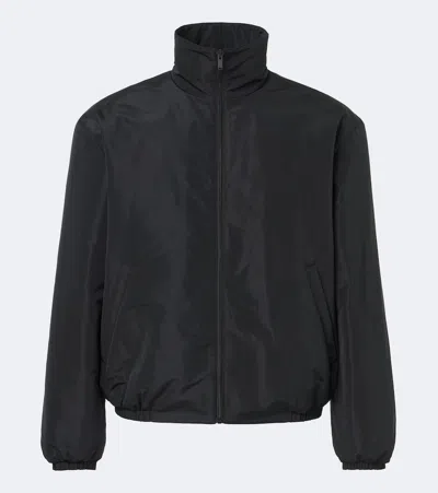 Saint Laurent Taffeta Jacket In Black