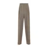 Saint Laurent Women Wide-leg In Wool Caviar Pants