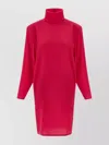 Saint Laurent Tailored Dress Featuring Structured Shoulders In Pink