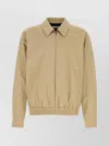 Saint Laurent Tailored Gabardine Jacket Featuring Pockets In Neutral