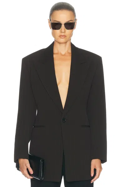 Saint Laurent Tailored Jacket In Black