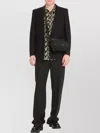 Saint Laurent Tailored One Button Blazer In Black